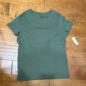 NWT Size Small Time and Tru Sage Green Crew Short Sleeve Tee